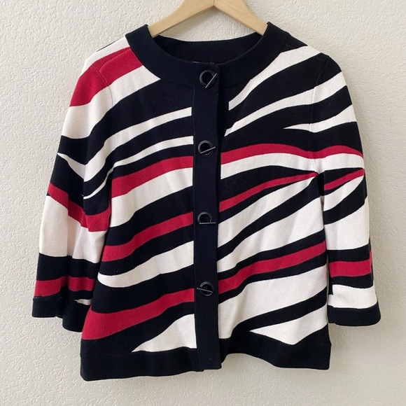 Chico's Sweaters - ⭐️SALE⭐️ Chicos Azaria Sweater Cardigan Size 2 or Large 3/4 Sleeve Toggle Button